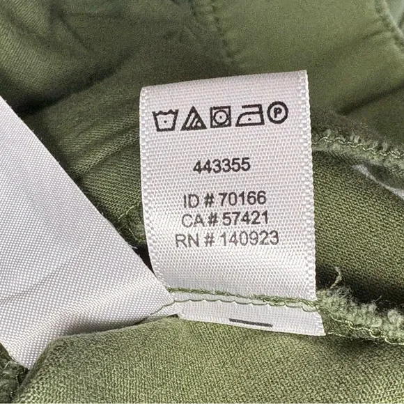 NWT LOFT Custom Stretch Slim-Straight Leg Ankle Pants 18 Olive Green Pockets - Picture 9 of 10